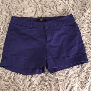 Stretchy blue shorts